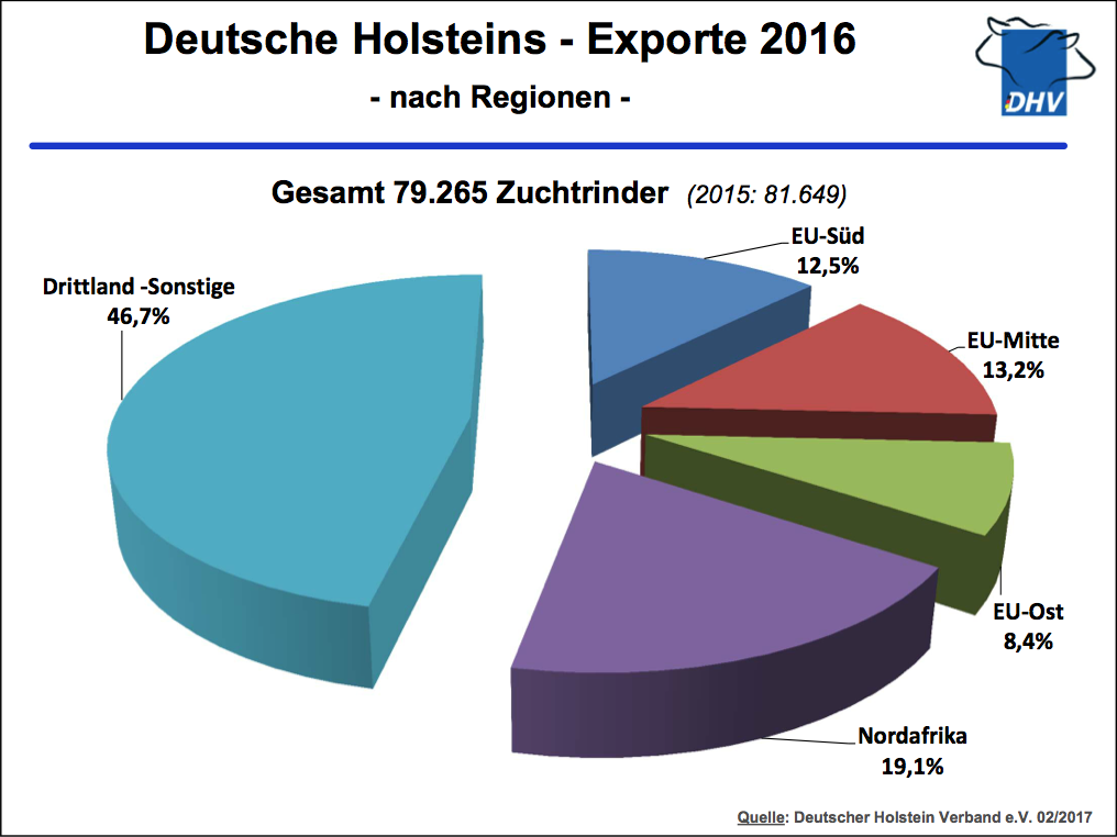 Export Deutsche Holsteins 2016